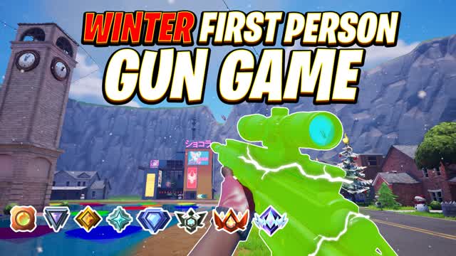 FIRST PERSON GUN GAME 🎯 ONE SHOT ❄️