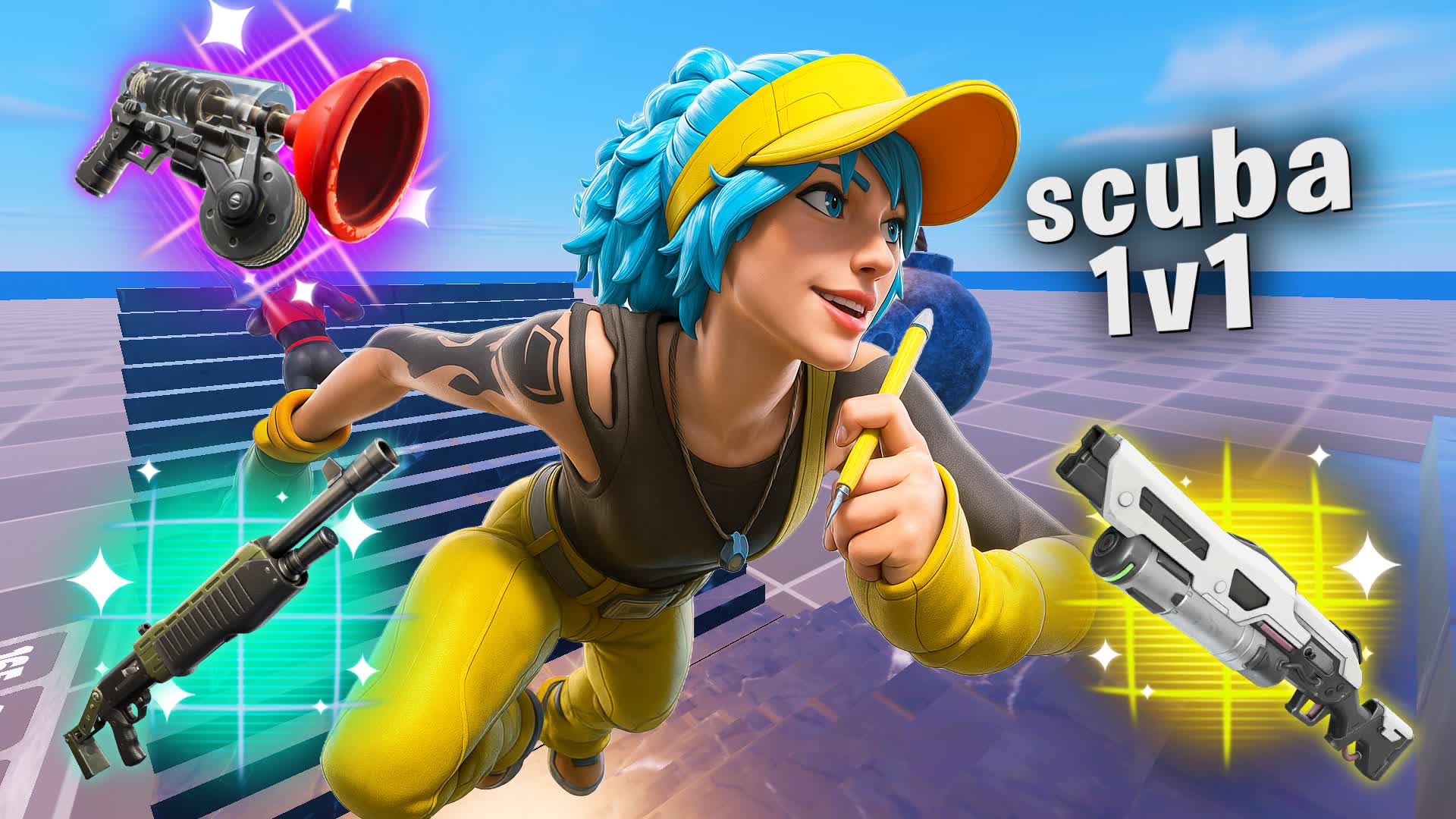 Scuba 1v1 Build Fights