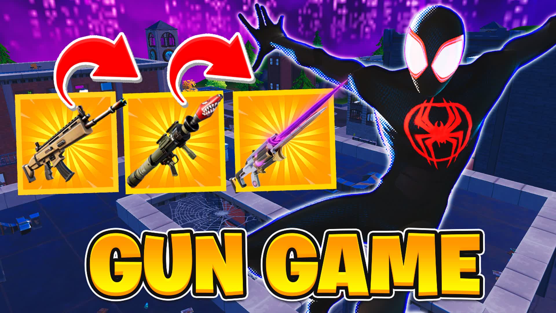 🕷️GUN GAME TILTED 675016066518 by Hander Play Fortnite.GG