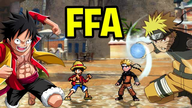 LUFFY VS NARUTO🏆のFREE FOR ALL