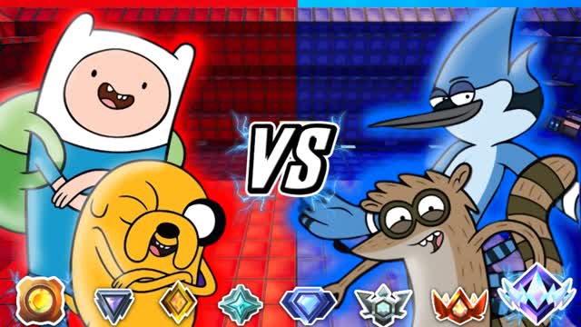 🔴 ADVENTURE TIME VS REGULAR SHOW 🔵