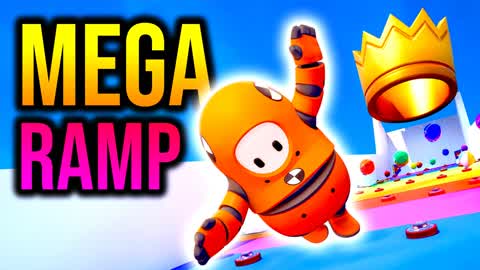 MEGA RAMP RACE - FALL GUYS 👑