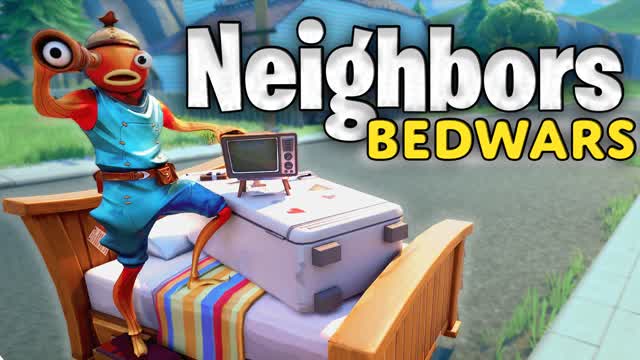 Neighbors Bedwars + Fridge & TV
