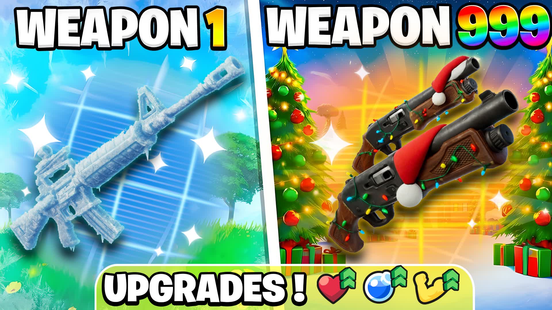 ❄WINTER GUN GAME❄ 🔼UPGRADES🔼