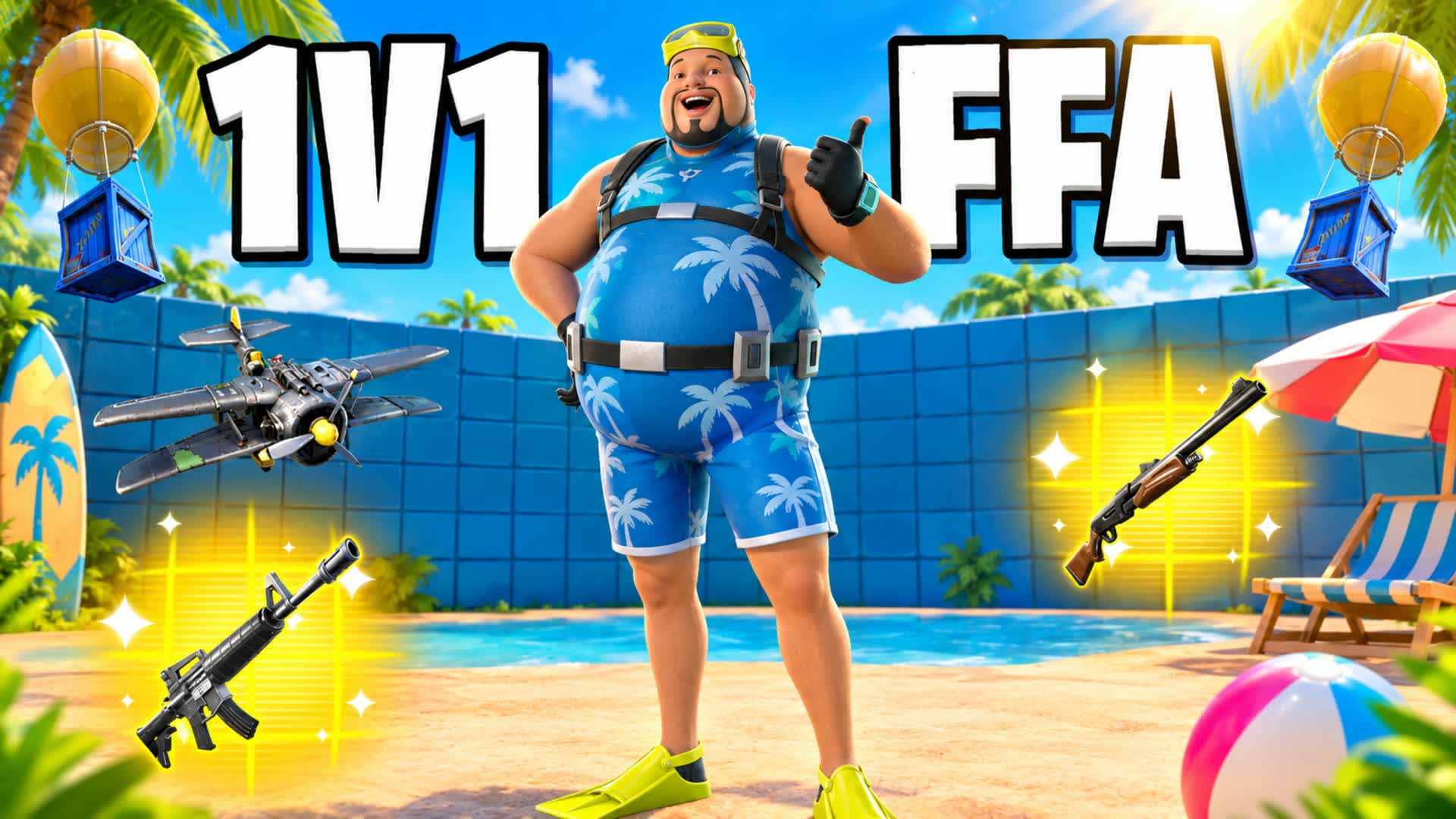 夏1V1 FFA - 全ての武器・ライドあり