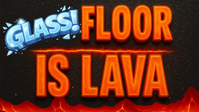THE FLOOR IS GLASS - Thin Ice Clear Lava