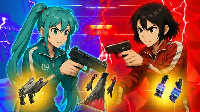 🦑🟥 OCTO GAME: ⭕ O VS X ❌ 🟦🦑