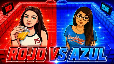 RED VS BLUE - MINE VS WOOL 🔴🔵