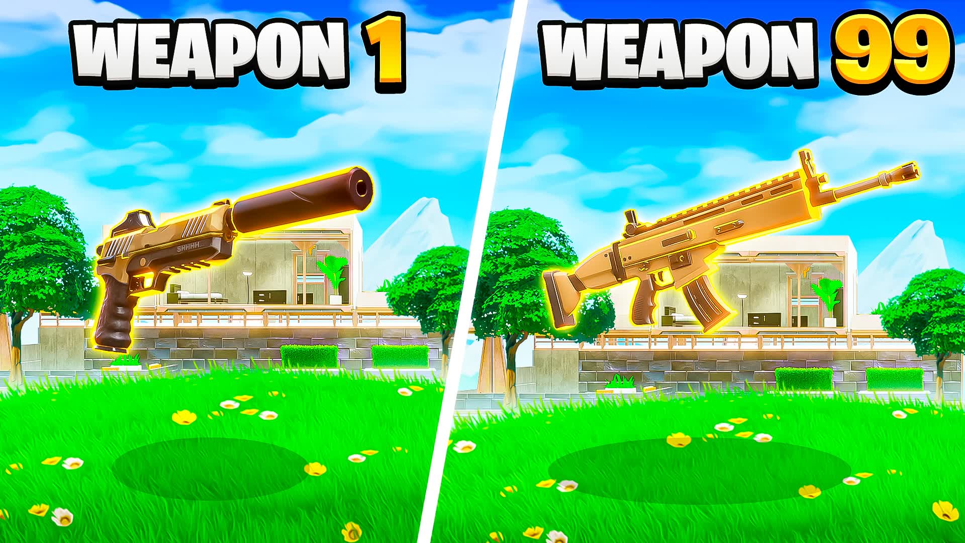 MODERN GOLD INFINITE RANDOM GUN GAME 🏡