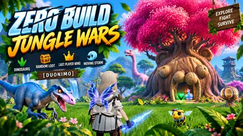 🦖 ZERO BUILD JUNGLE WARS [DUONIMO]