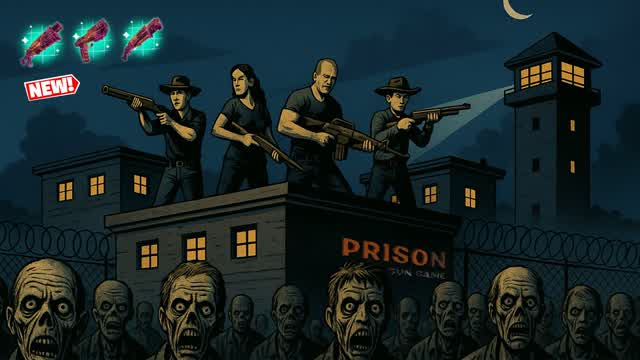 Capture 1 â TWDU THE PRISON GUN GAME ONE SHOT đ§đŻ