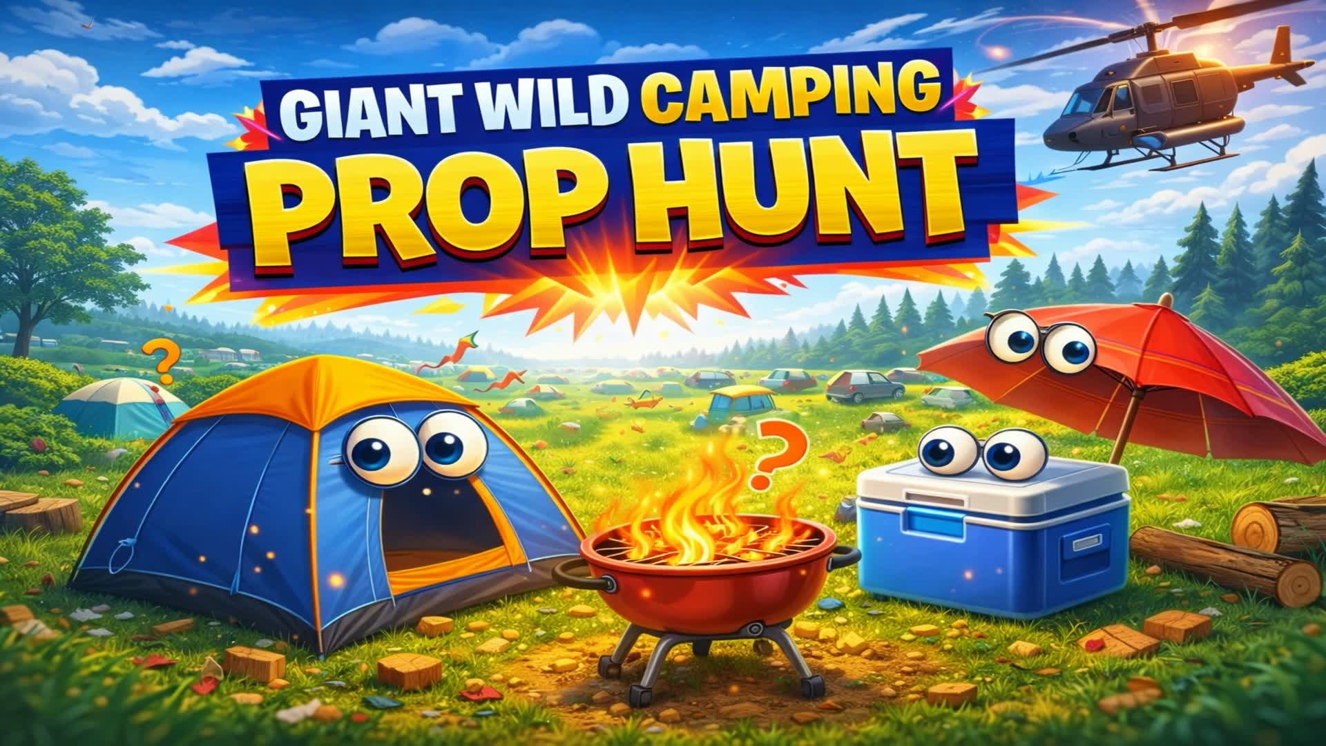 🔥 ジャイアント・ワイルド・キャンピング・プロップ・ハント 🔥