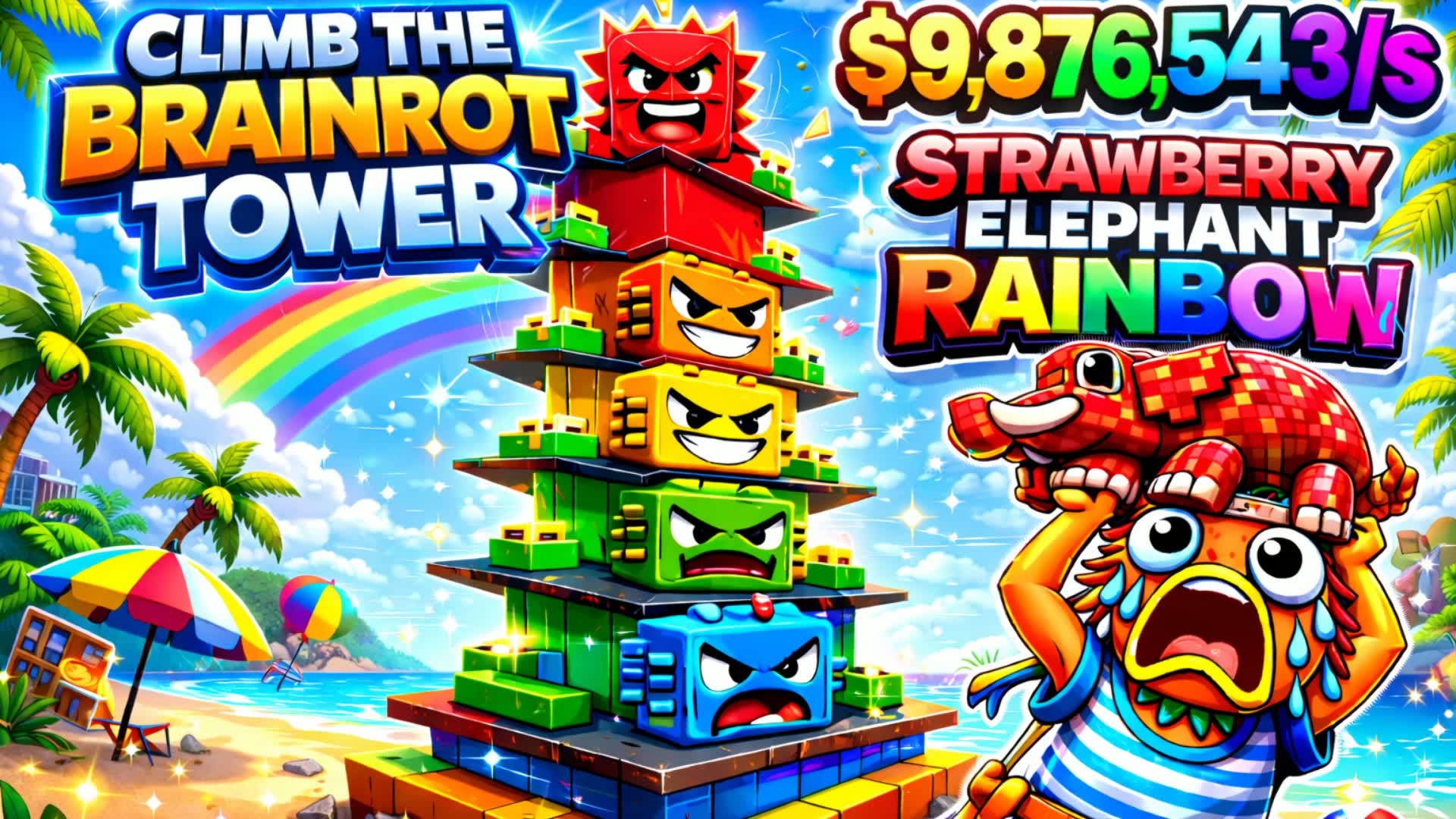 CLIMB THE BRAINROT TOWER - fortnite