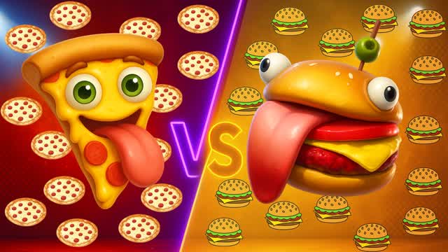 🍔HAMBURGER VS PIZZA🍕