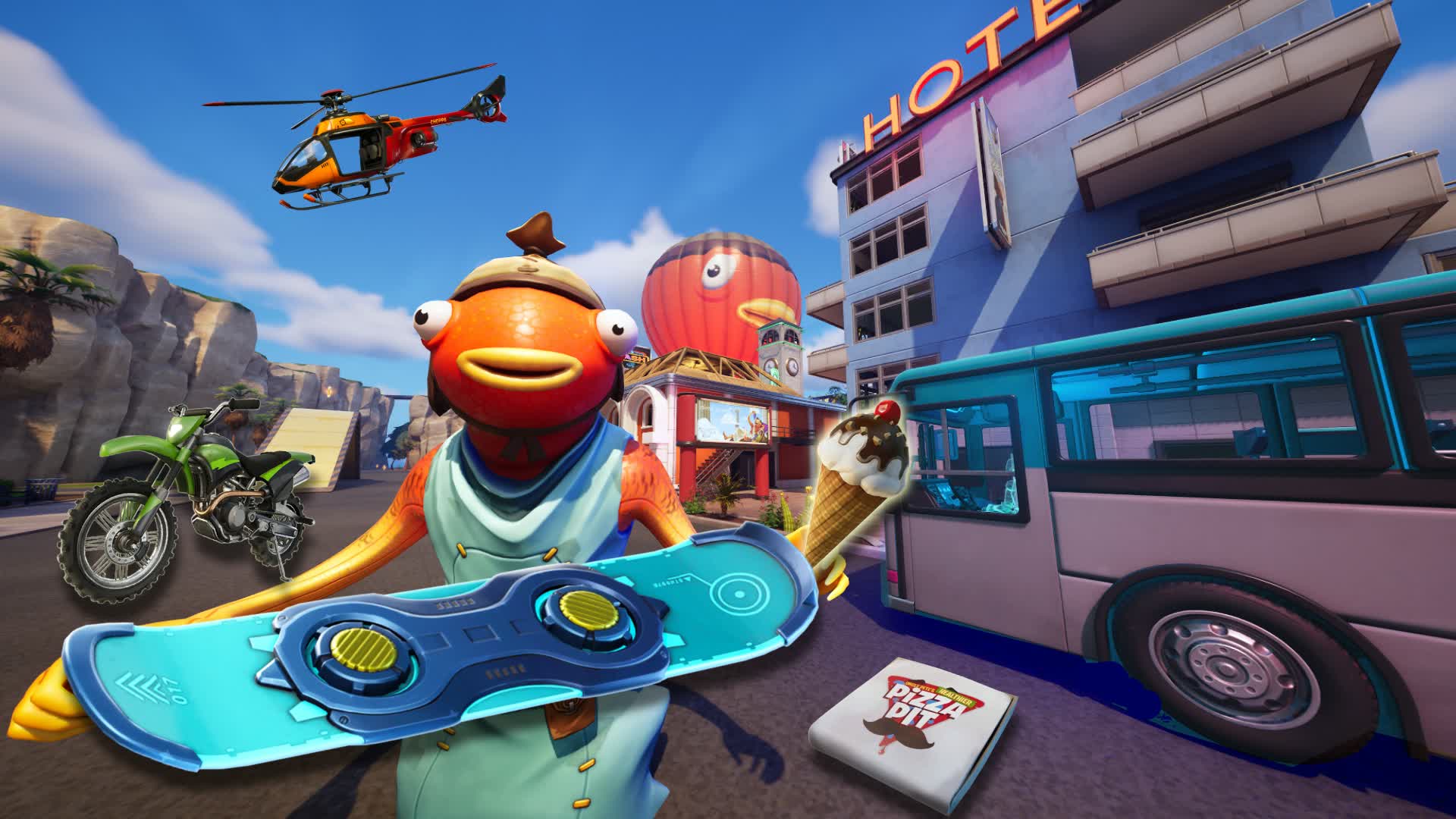 フィッシー 🐟 タウン 🚌 バス