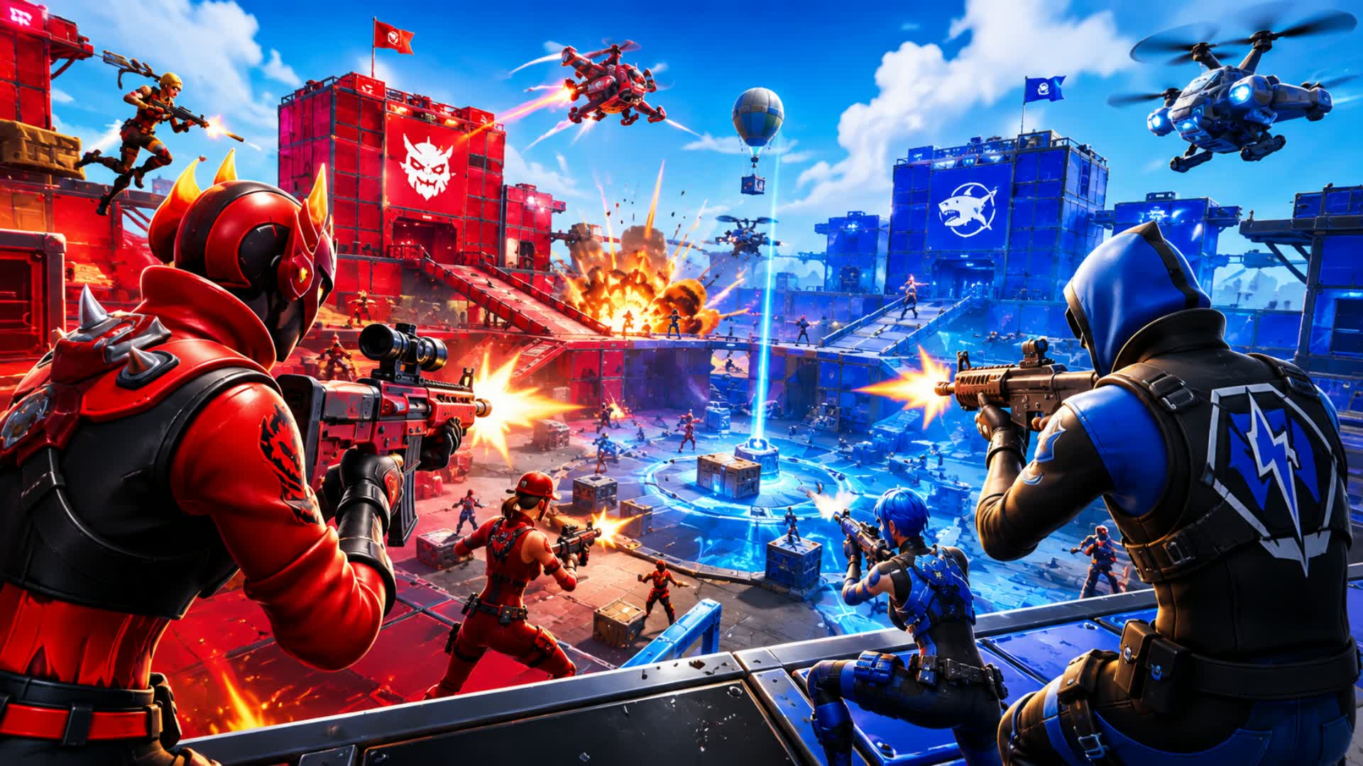 OG Crazy Red vs Blue Mega 🔴🔵