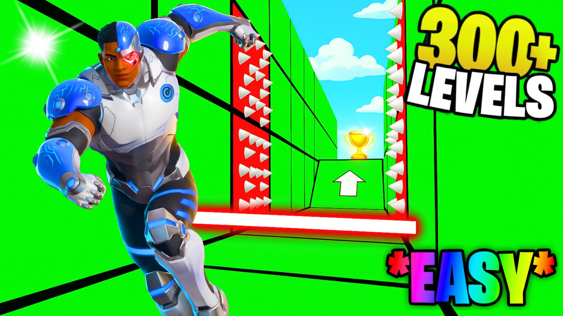 SPEED PARKOUR DEATHRUN 300+[EASY]⭐️