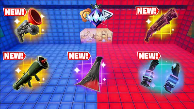 MEGA RED VS BLUE ALL WEAPONS 🔵🔴