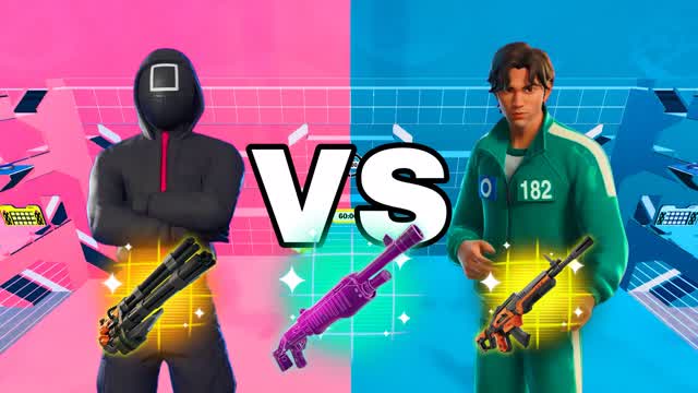 Player Vs Guards🔴🔵Squid Game🦑