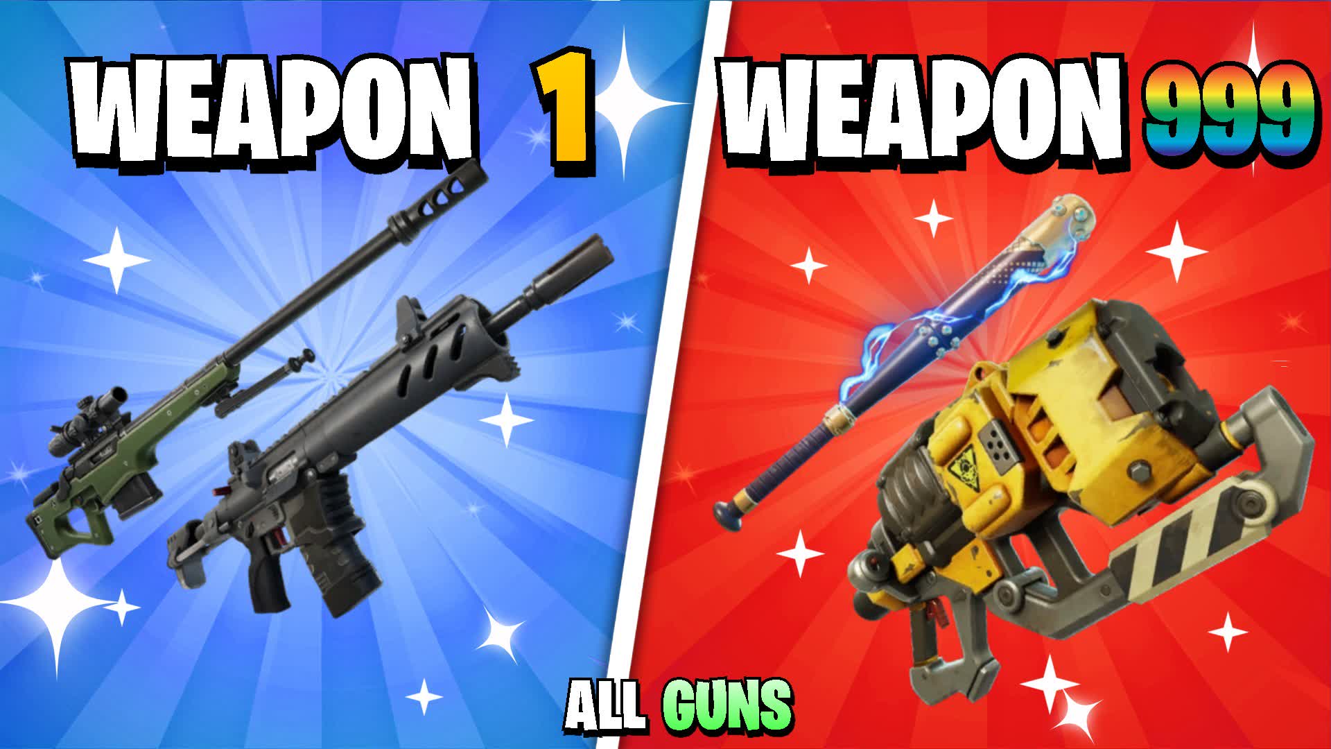*ALL GUNS* 🔫GunGame🎯ONESHOT