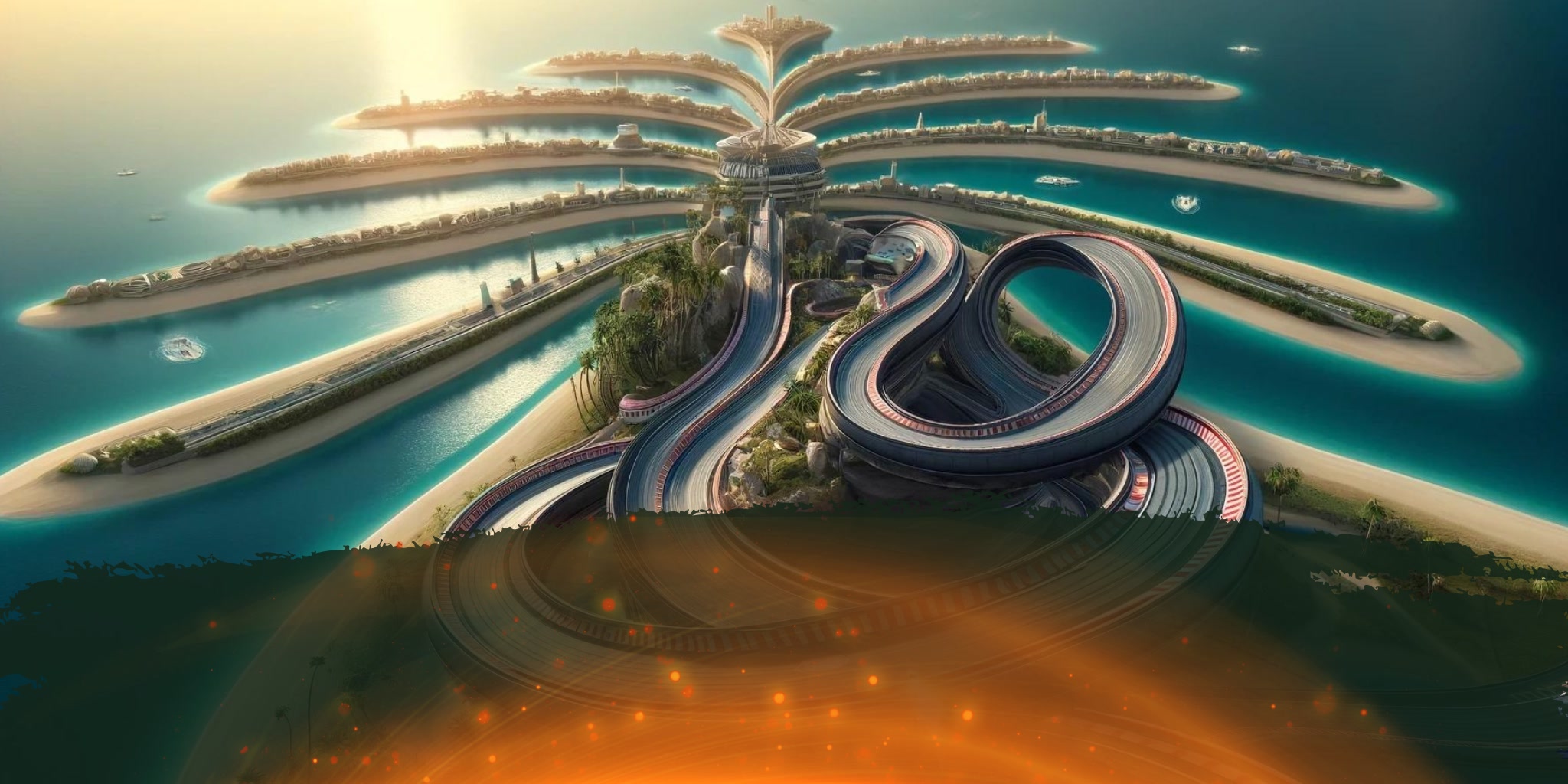 Dubai Racing: Palm Island Jumeirah