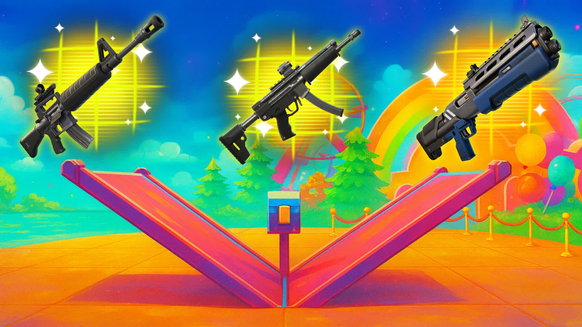 1V1 - FREE FOR ALL - EVERY GUN