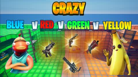 CRAZY Blue v Red v Green v Yellow