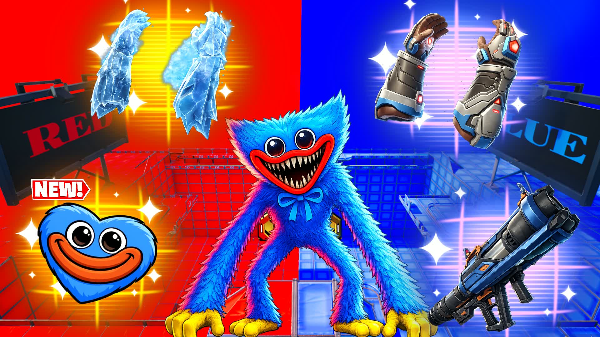 POPPY RED VS BLUE🔴🔵