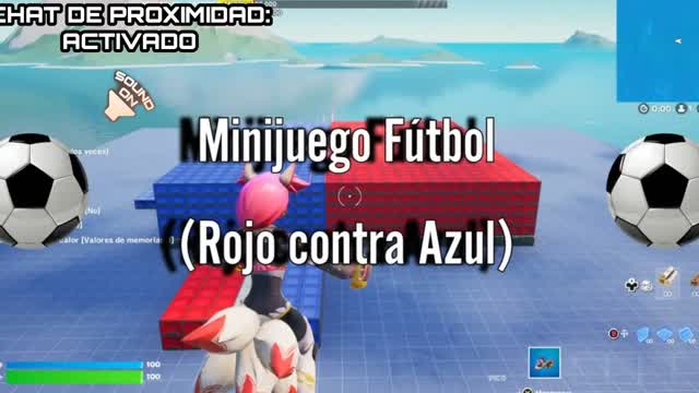 Minijuego futbol (Rojo contra Azul)