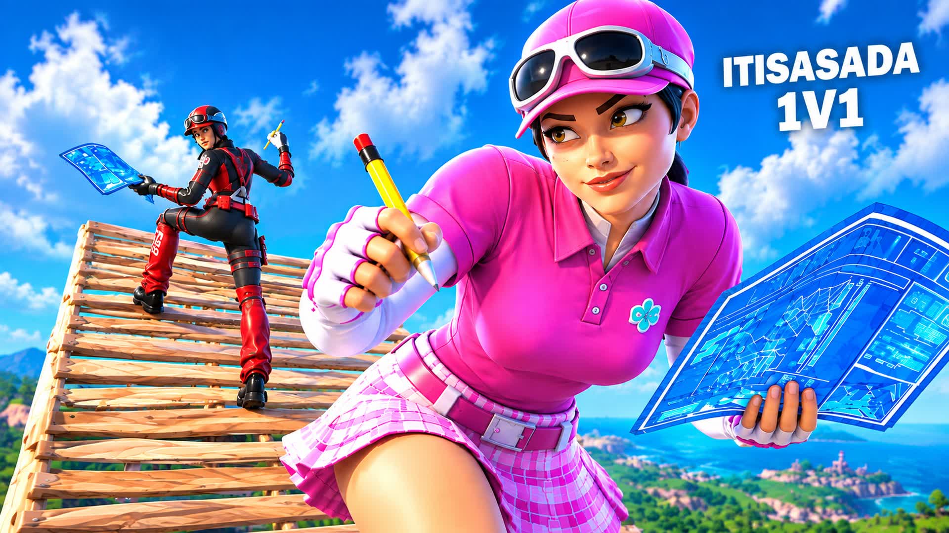 Itisasada's 1v1 build fights — Fortnite island 7286-4232-6128 by tiktok itisasada