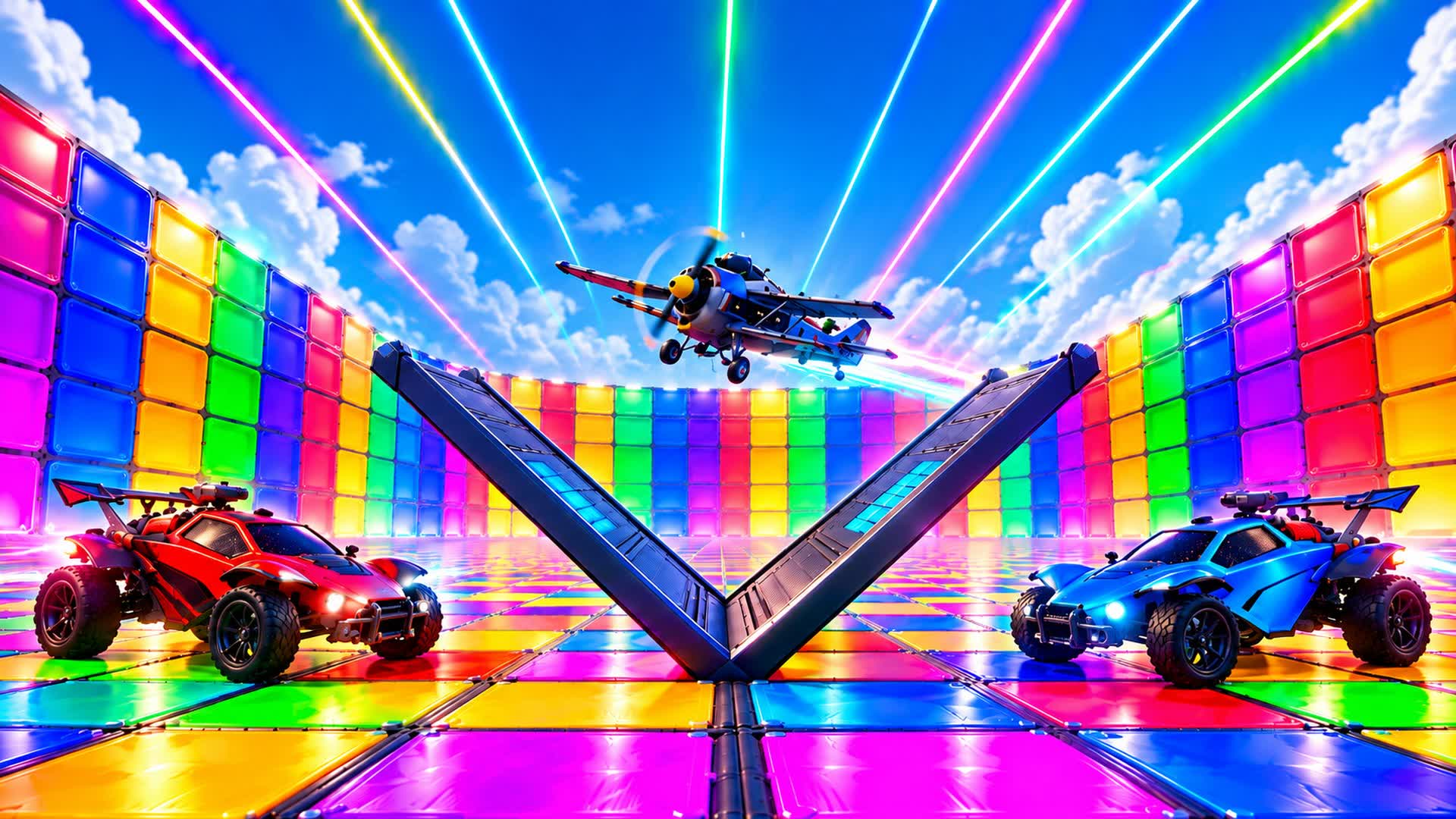 1V1 COLORFUL EVERYGUN!, Fortnite island 8991-0453-6018 by bltk