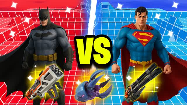 HEROES RED VS BLUE🔴🔵Superman VS Batman