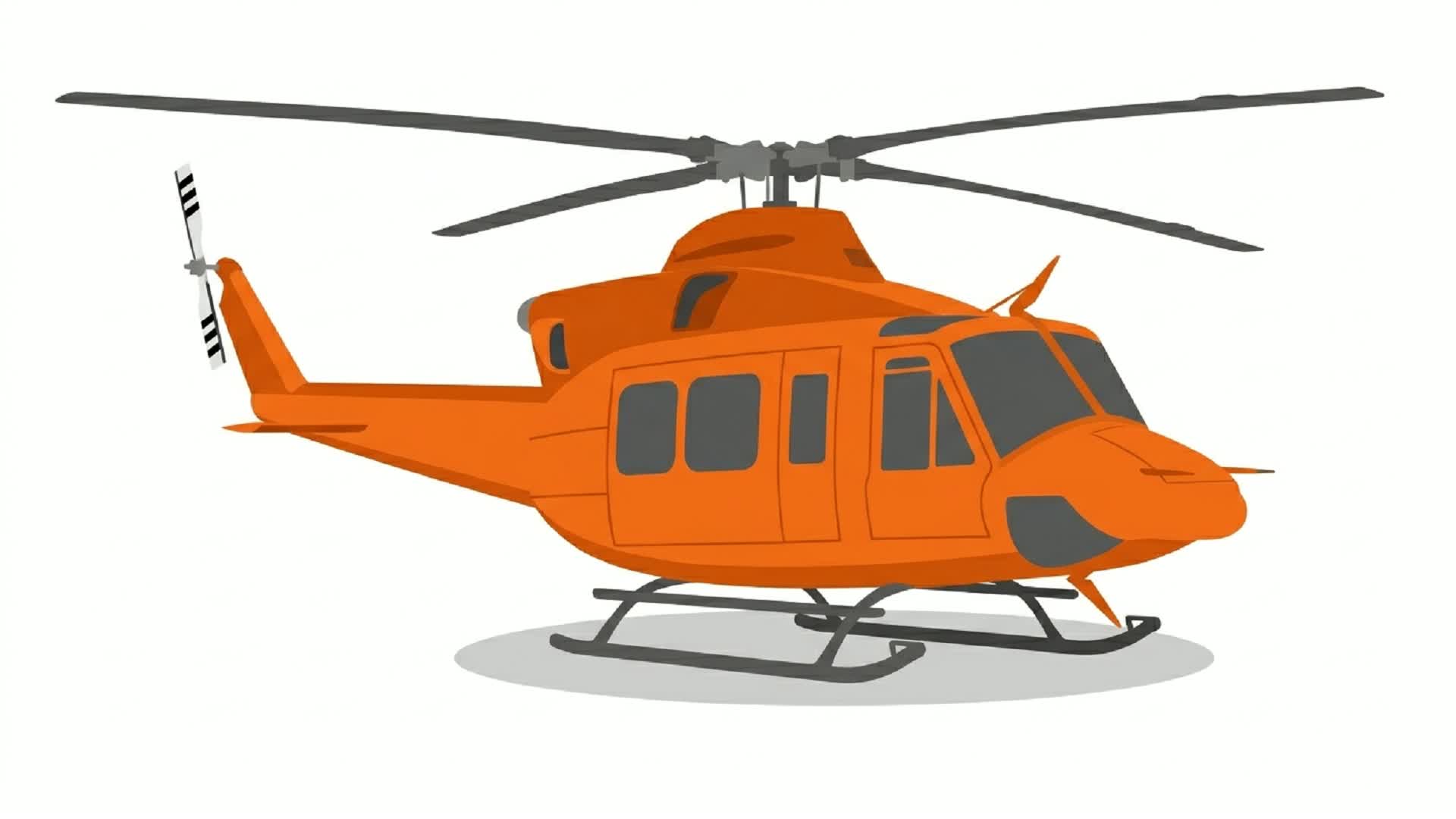 Um helicóptero no meio do nada