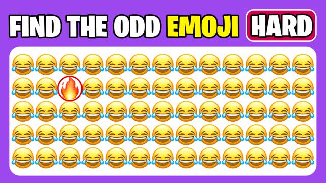 FIND THE ODD EMOJI QUIZ 🤩