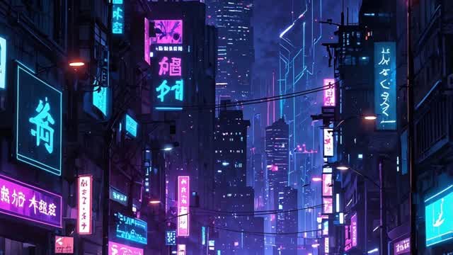 Cyberpunk city