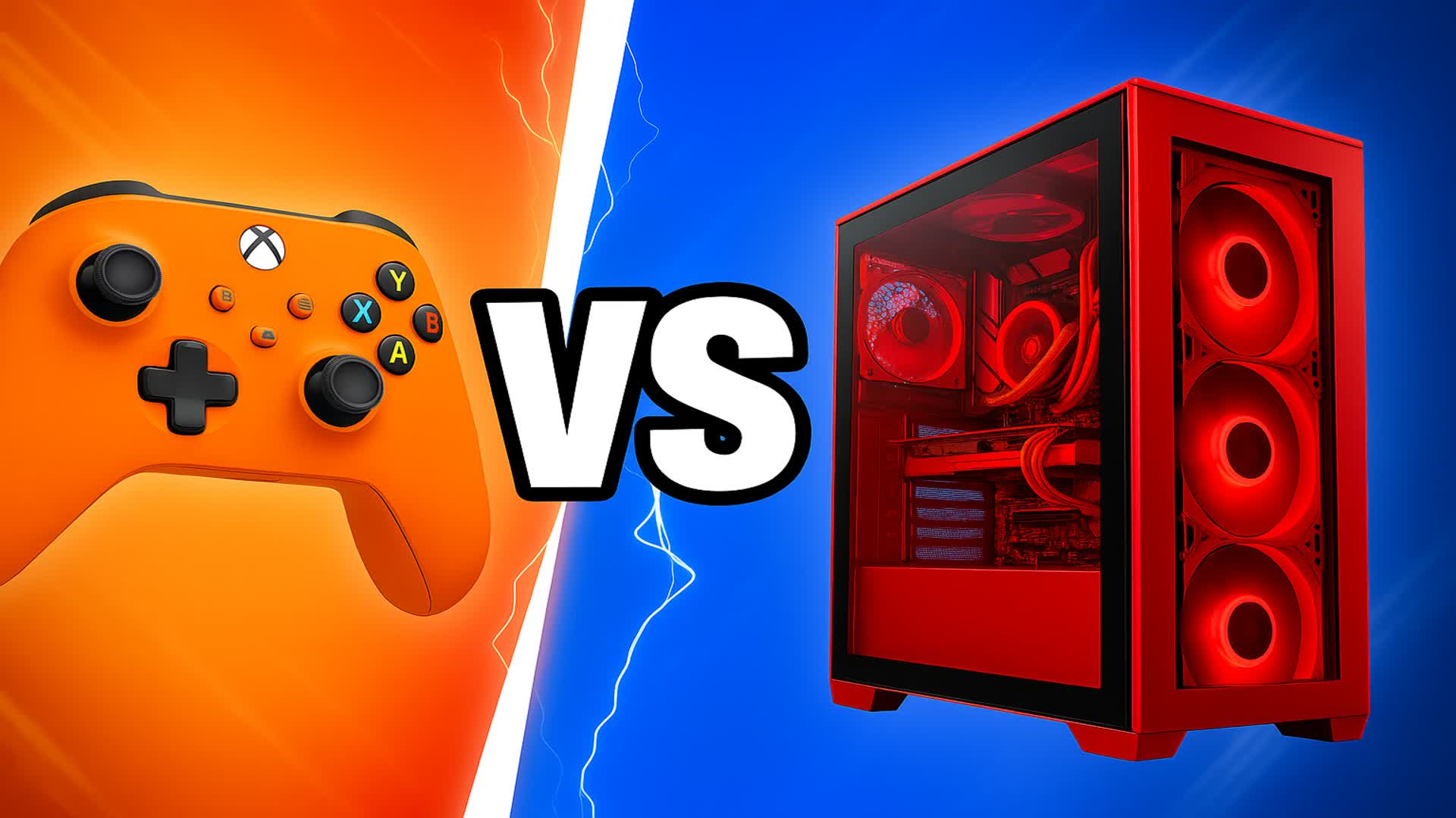 SUPER RED VS BLUE 🔴🔵(PC VS CONTROLLE)