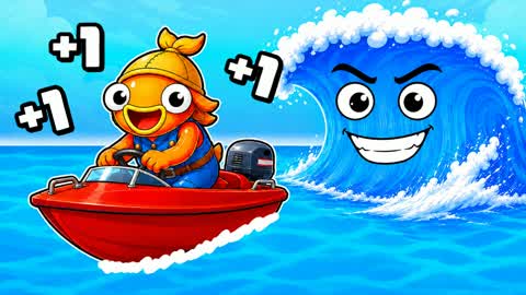 +1 Speed Boat Tsunami Survive — Fortnite Creative Insel