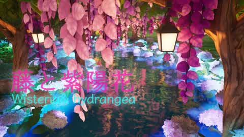 Wisteria and hydrangea ~Wisteria & Wisteria~