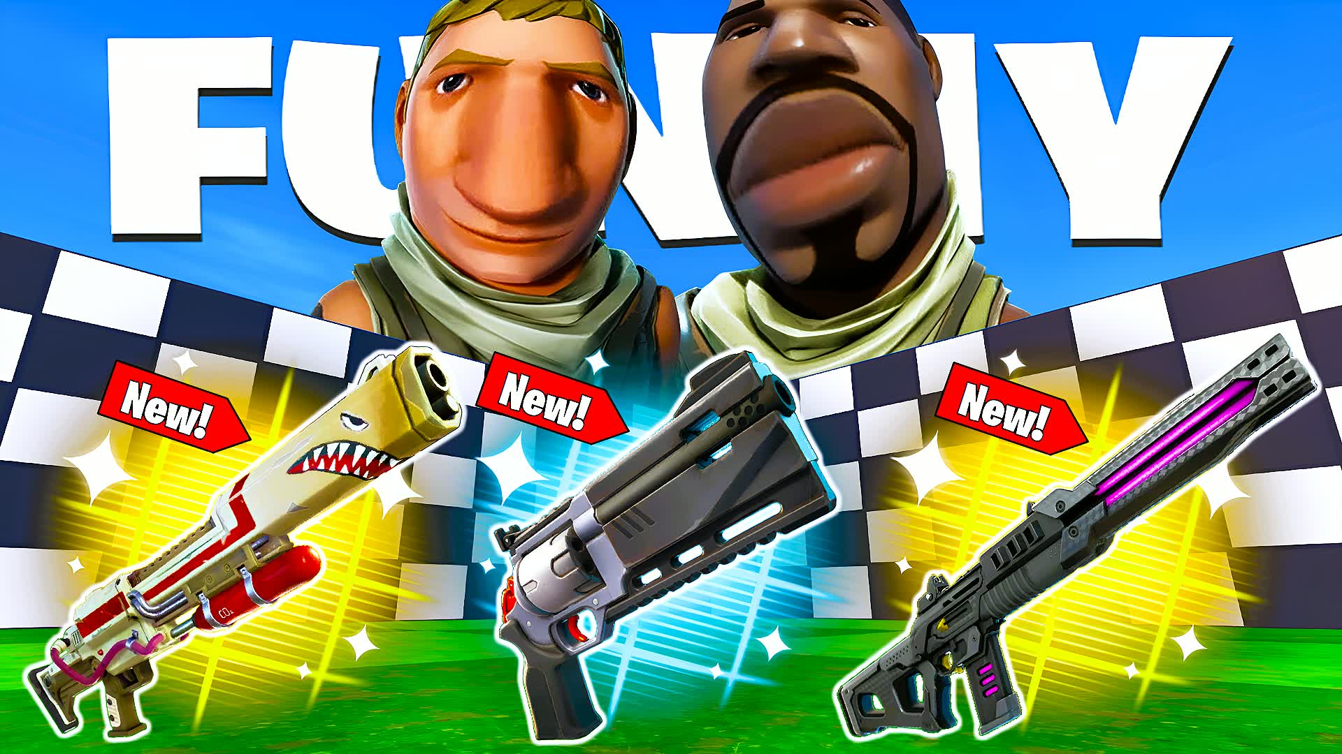 FUNNY 1v1 ALL GUNS & VEHICLES