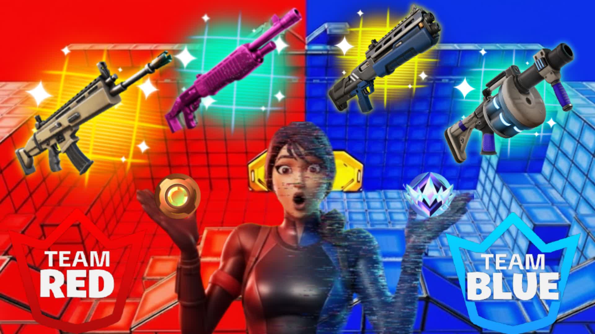 スーパー メガ レッド VS ブルー