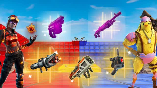RAINY RED VS BLUE 🔴🔵 PVP