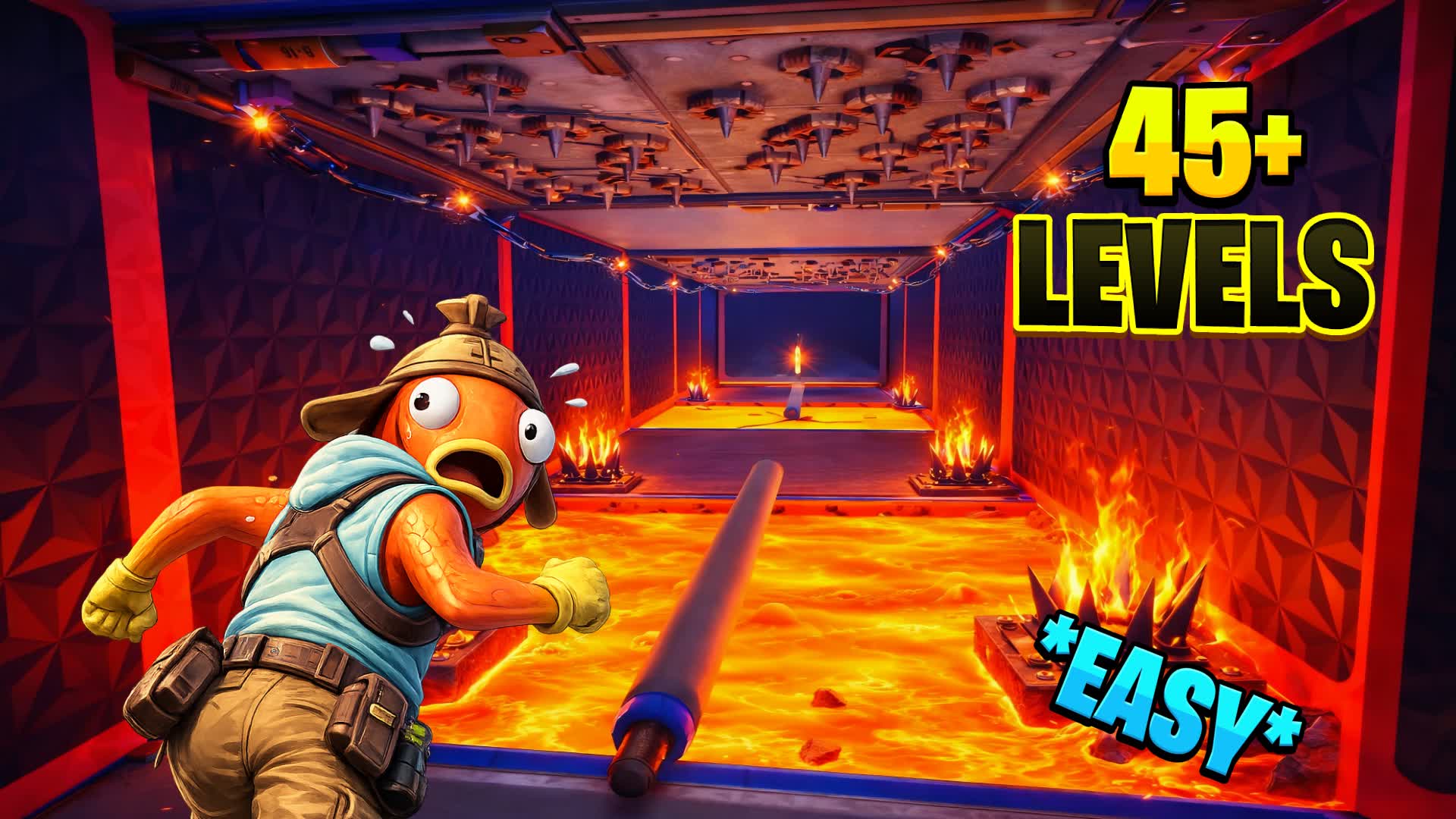 ⭐Deathrun Parkour  Easy 45 LEVELS⭐