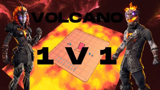 🌋 VOLCANO 1V1 MAP 🌋