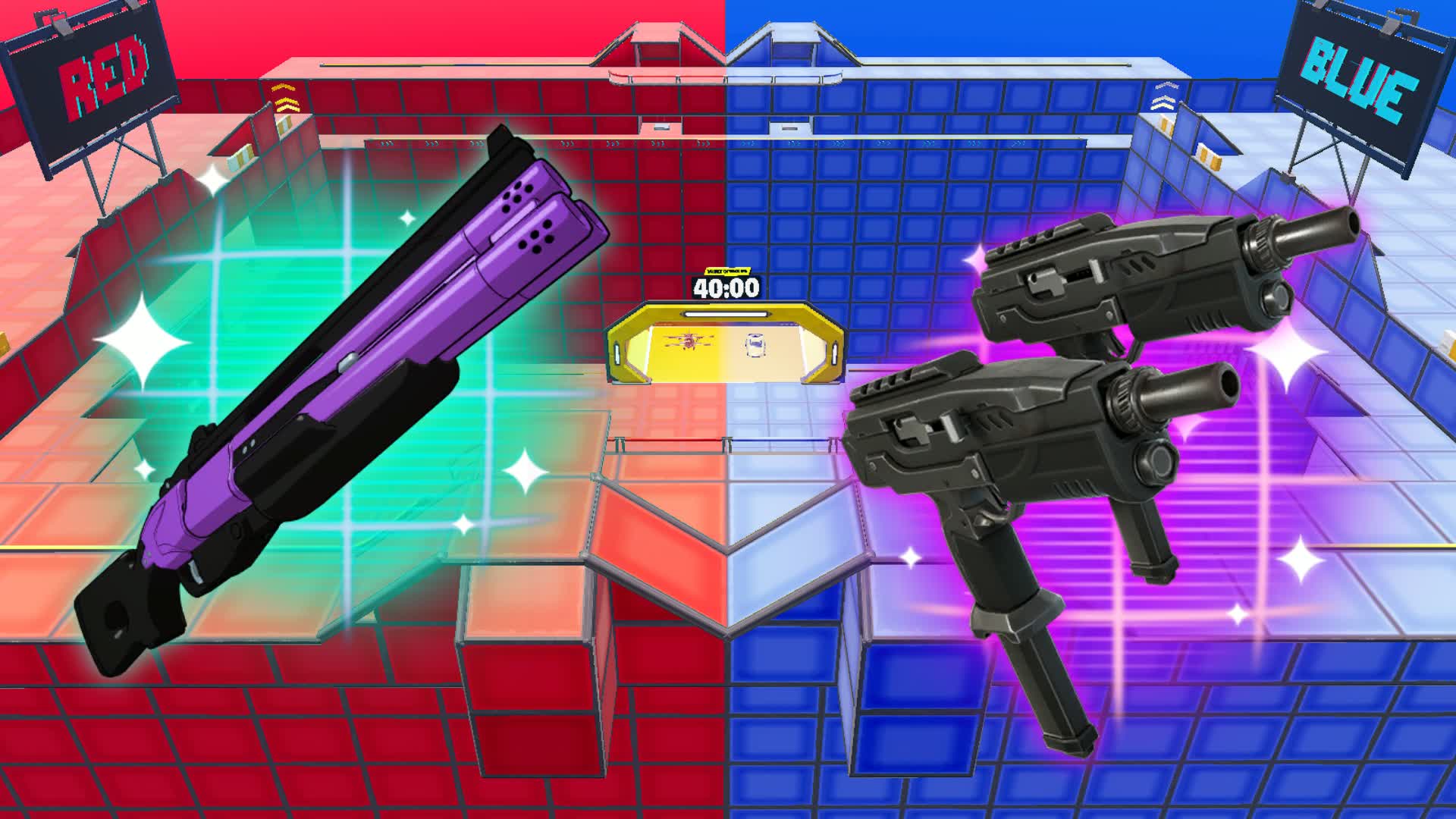 MEGA 🔴RED VS BLUE 🔵PVP