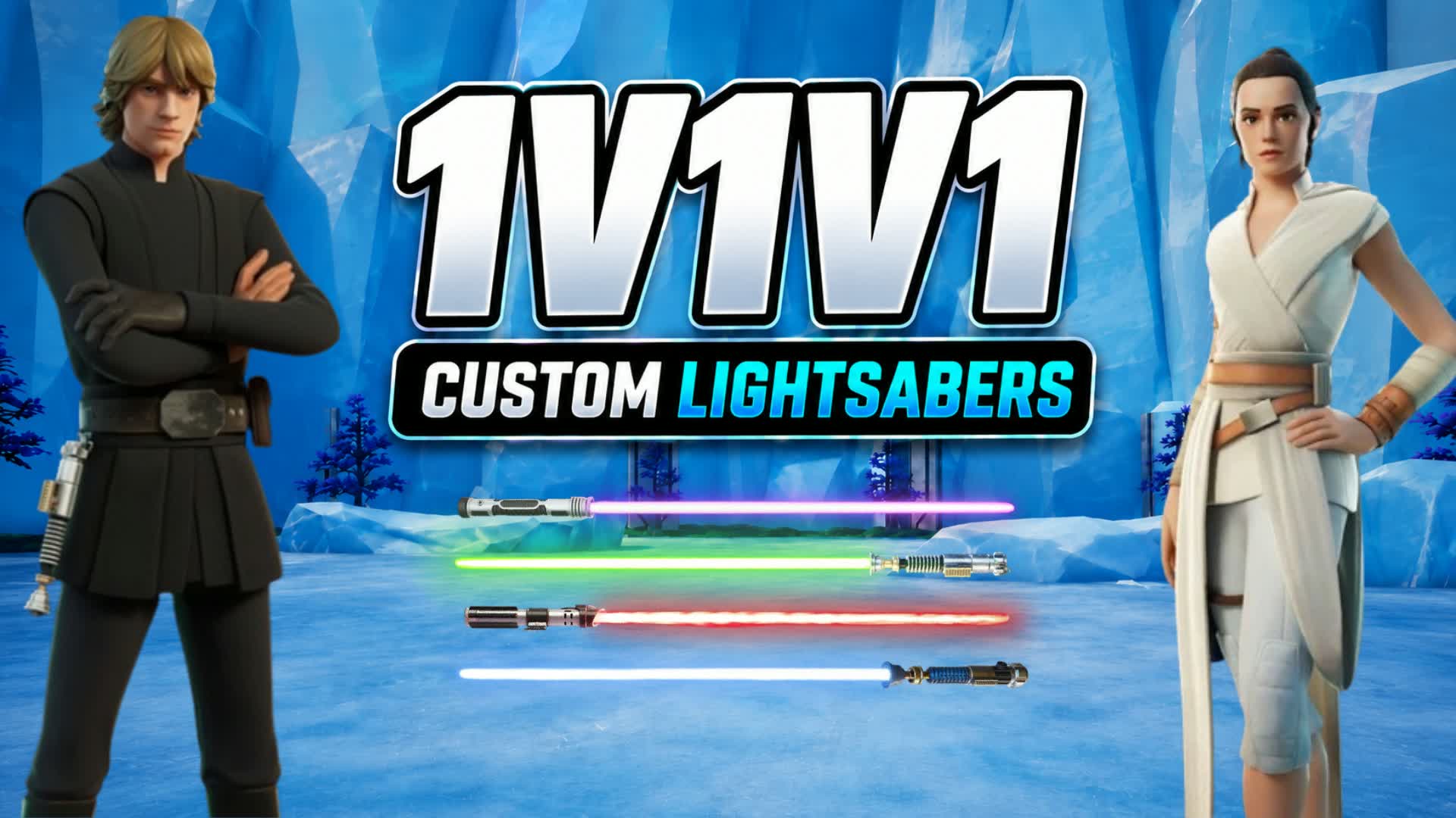 LIGHSABER DUELS 1V1V1 (CUSTOM SABERS)
