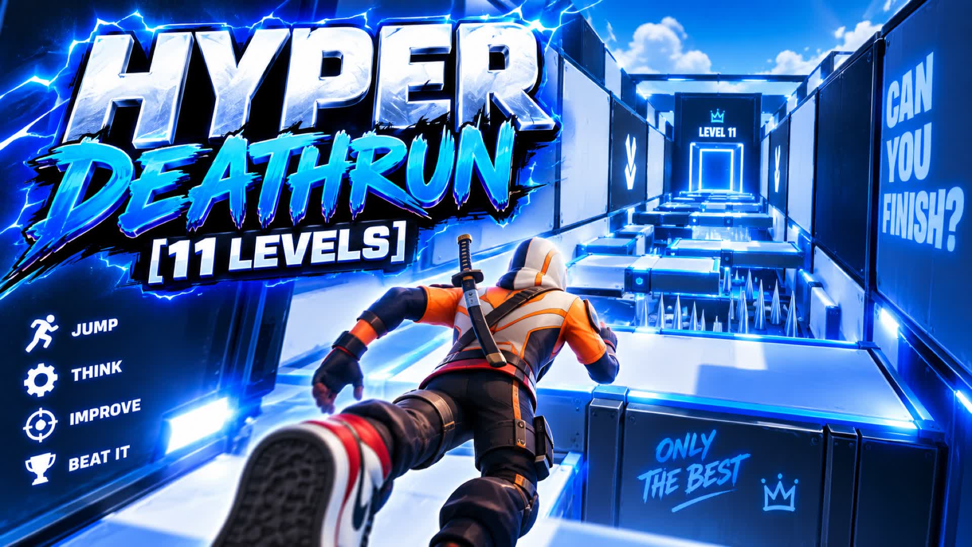 HYPER DEATHRUN [11 LEVELS] — Fortnite island 2269-7872-7989 by HyperAki