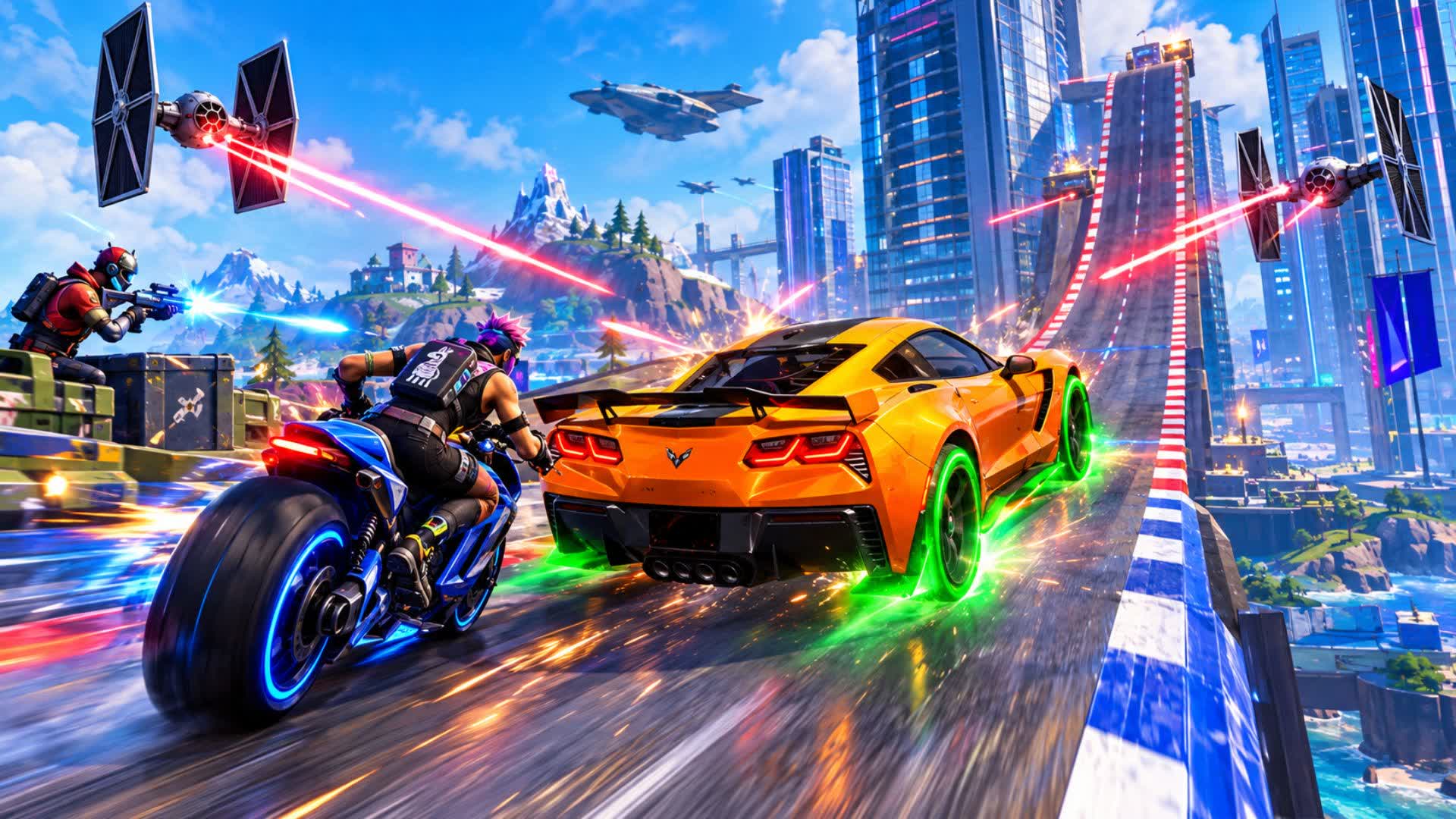 MEGA RAMP - ROAD RACE