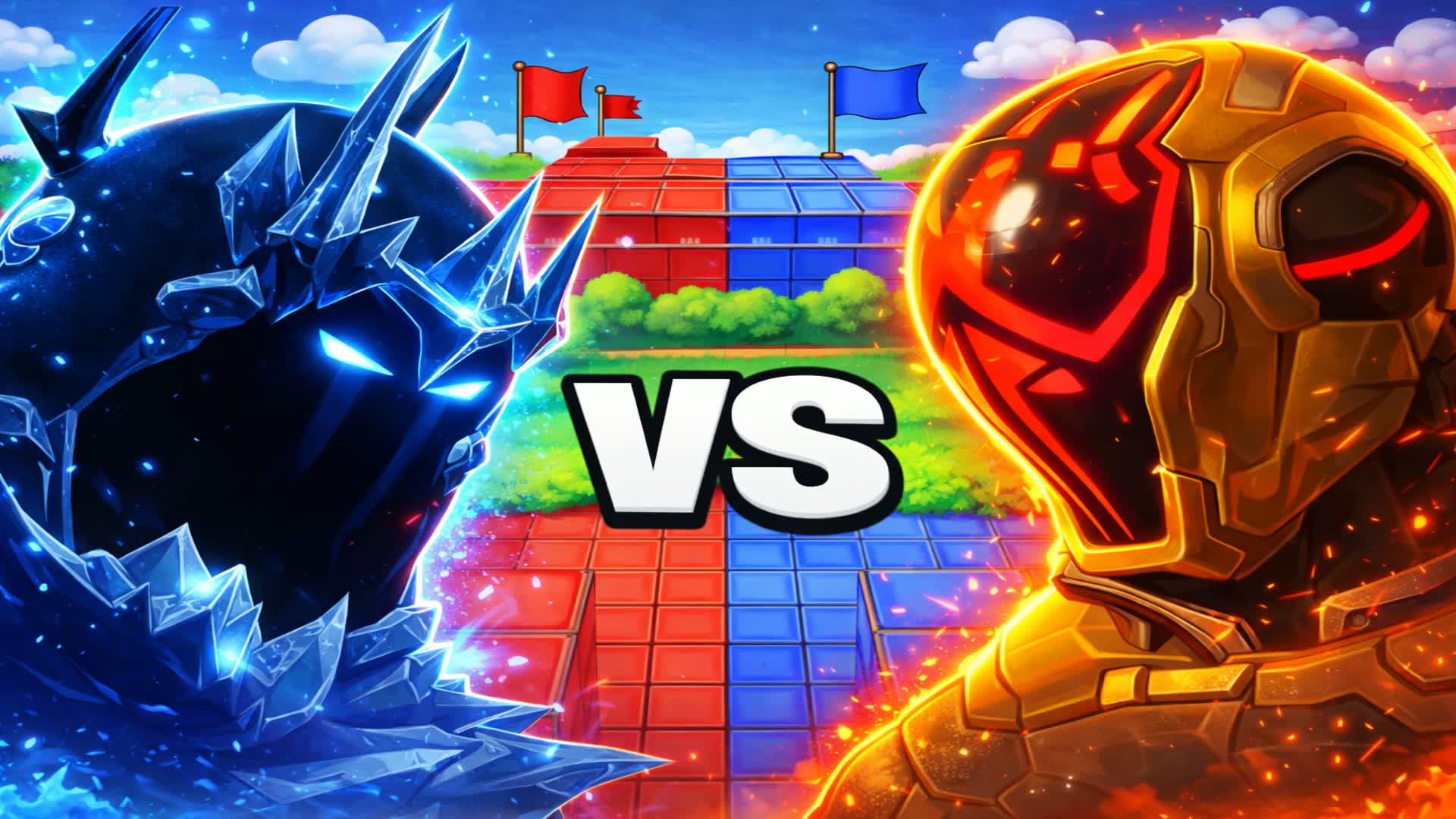 赤 vs 青 🔴🔵 愉快な氷 vs 炎 ⭐️