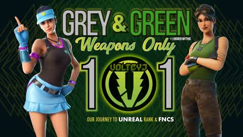 1V1 Grey and Green Weapons Only!