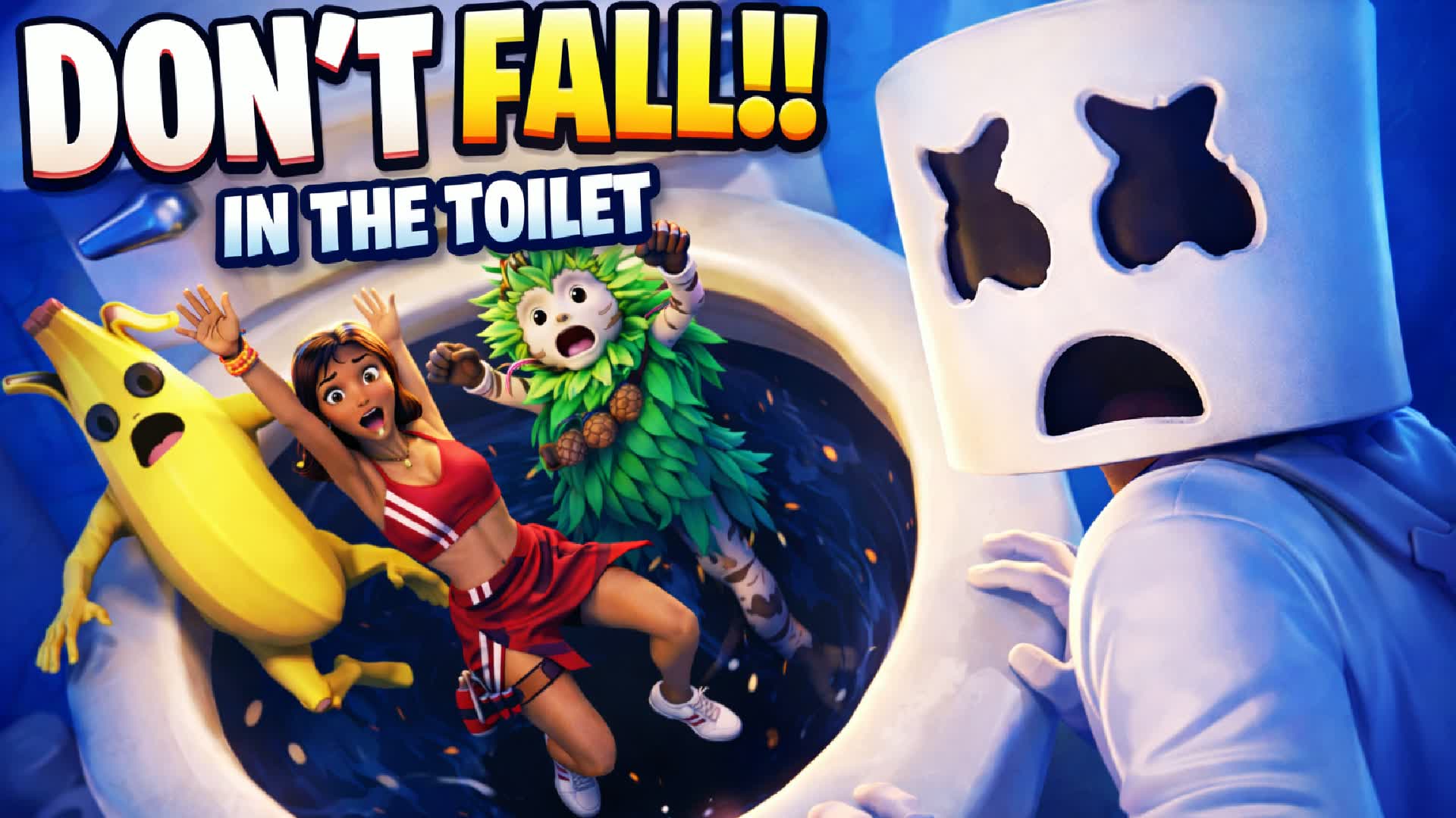 Don't fall in the toilet